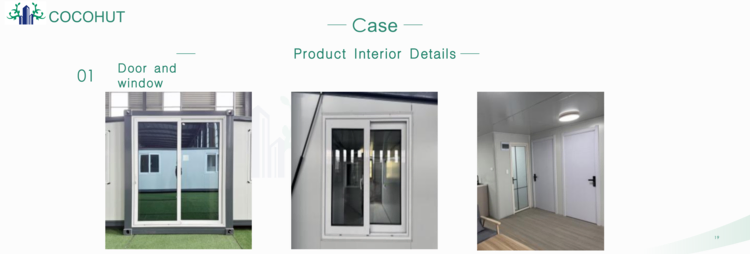 Portable Rectangle Steel Luxury Prefab Container House Detachable