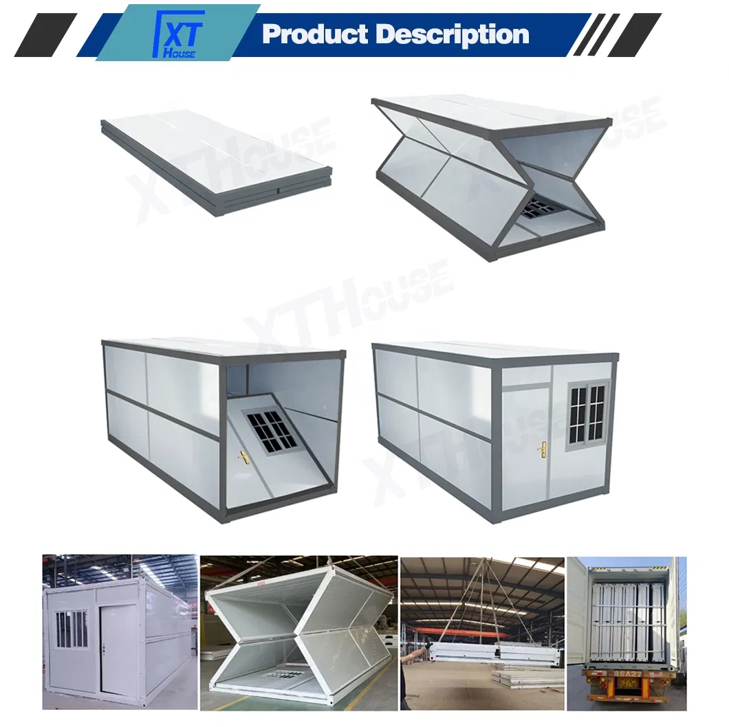 20FT Modern Prefab House Energy-Efficient Steel Frame Foldable Villa for Bedroom/Hotel for Resort/Cabin Design