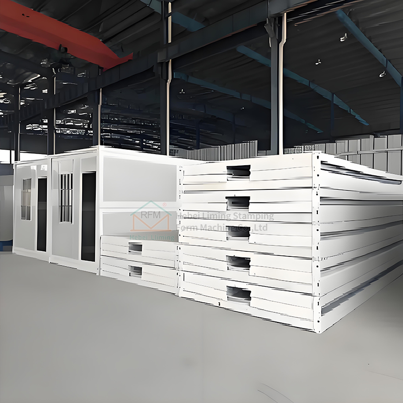 Low Cost 20ft Prefab Folding Mobile Hospital Home Collapsible Living Room Plan Foldable Portable Container House With Toilet