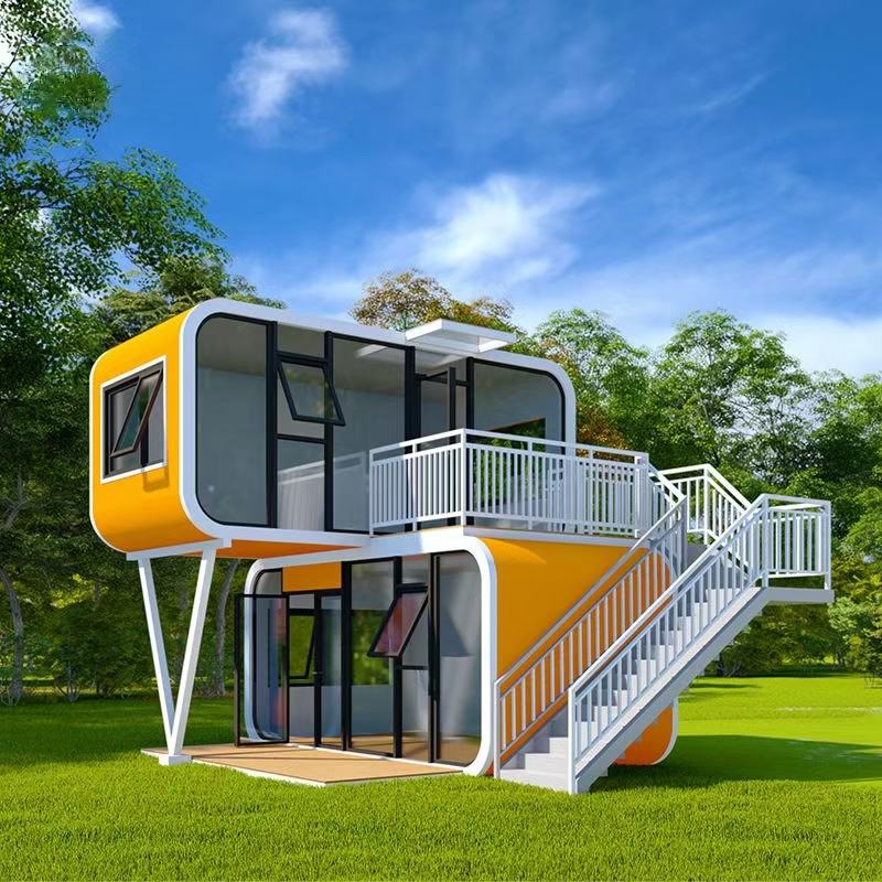 Custom Luxury Modular 20ft 40ft Villa Prefabricated Steel Waterproof Green House Cabin Office Portable Home