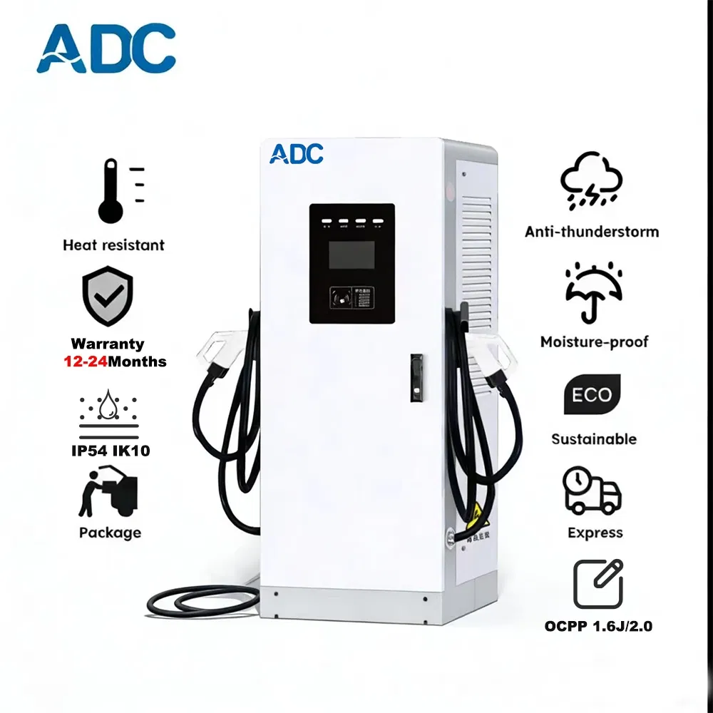 High Power Commerical 400kw/480kw/720kw Solar DC Battery Vehicle to Grid V2g Ocpp1.6j Charge with Three Guns