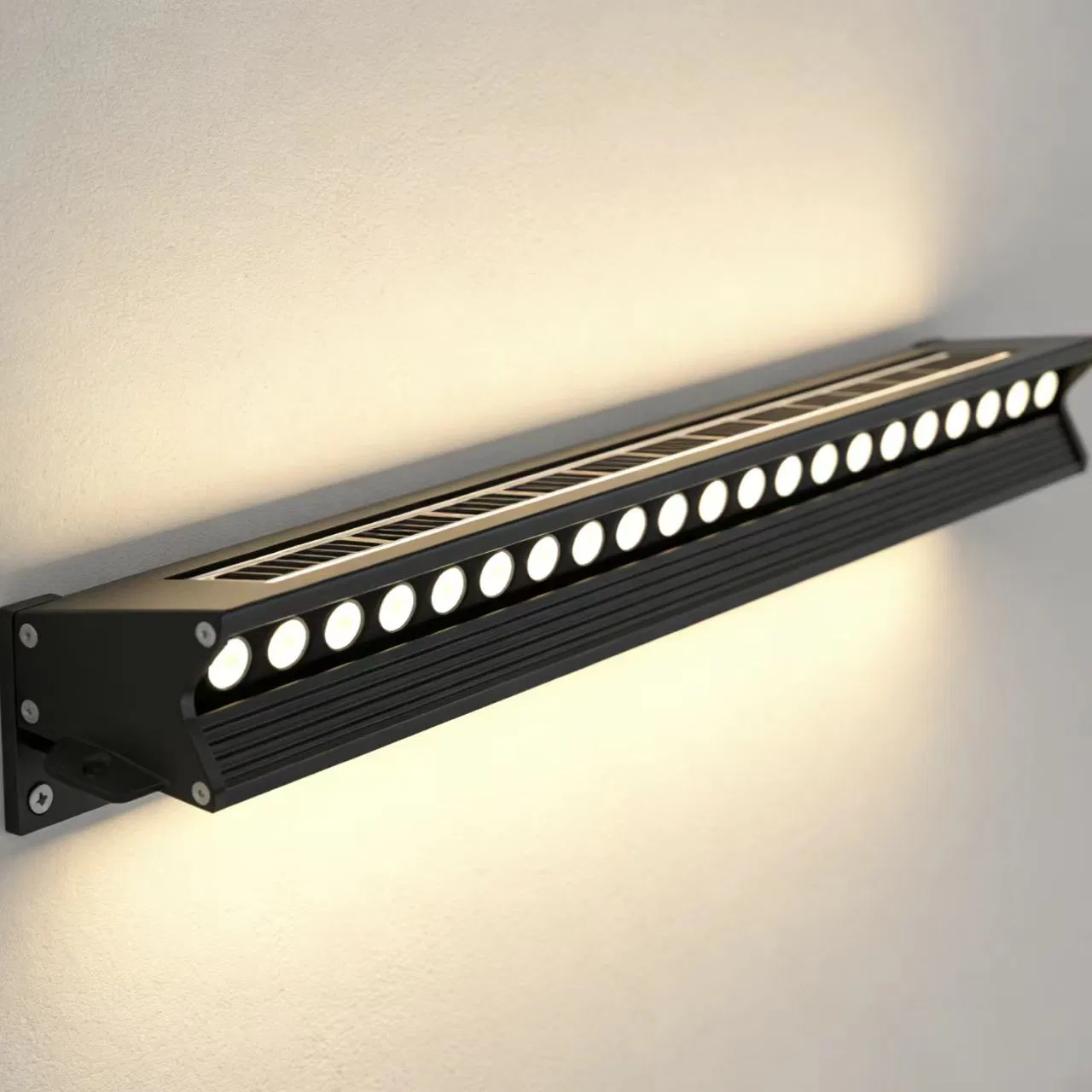 Solar Wall-Washing Light with Monocrystalline Silicon Panel and 15ah Battery