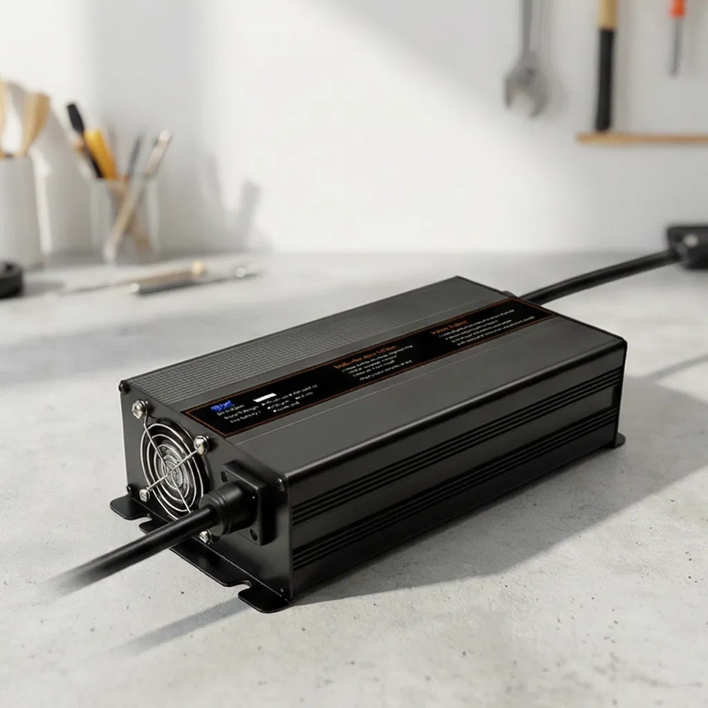 2000W Industrial Fast Charger for Electric Forklift and Industrial Vehicle, 48V 35A IP34 Waterproof