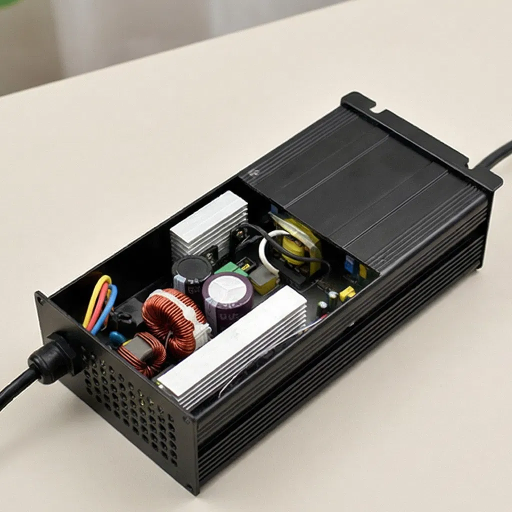 2000W Industrial Fast Charger for Electric Forklift and Industrial Vehicle, 48V 35A IP34 Waterproof