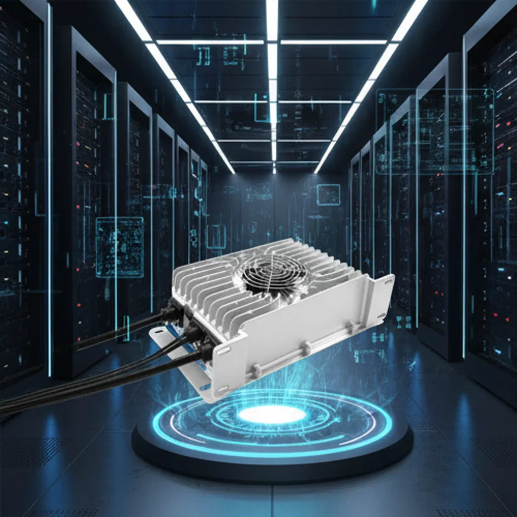 50A LiFePO4 Battery Smart Fast Charging Intelligent Portable Electric Scooter Power Bank Forklift Battery Solar Controller Charger with Waterproof Design CE