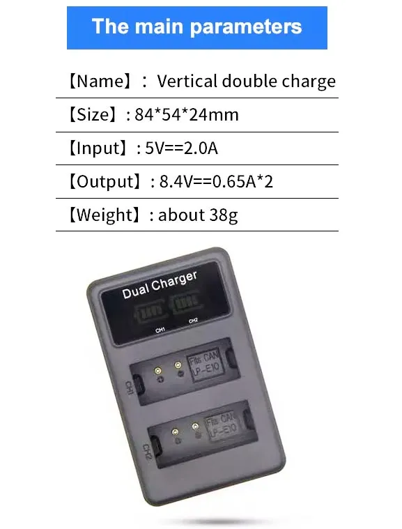 Camera Lithium Battery Charger View 1