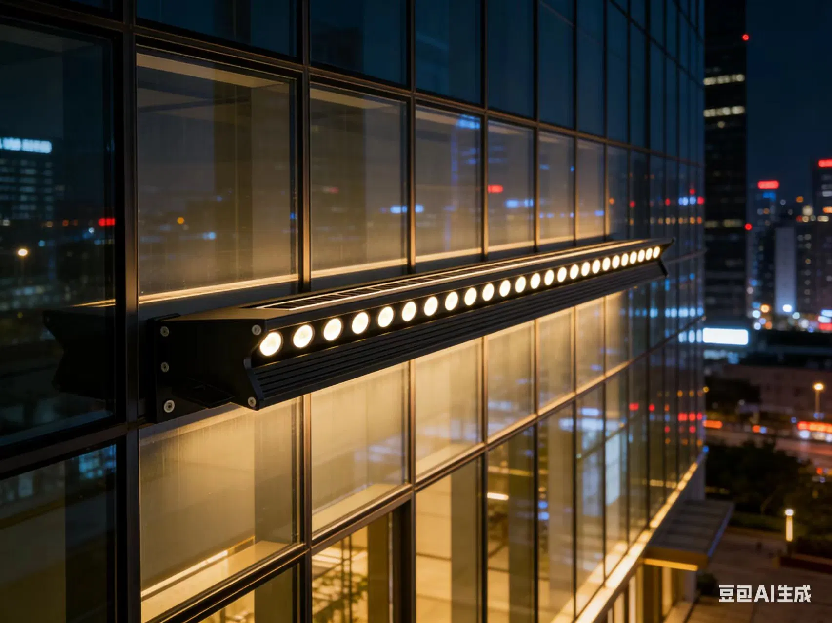 Eco-Friendly Solar Wall-Washing Light with 15ah Lithium Battery Capacity