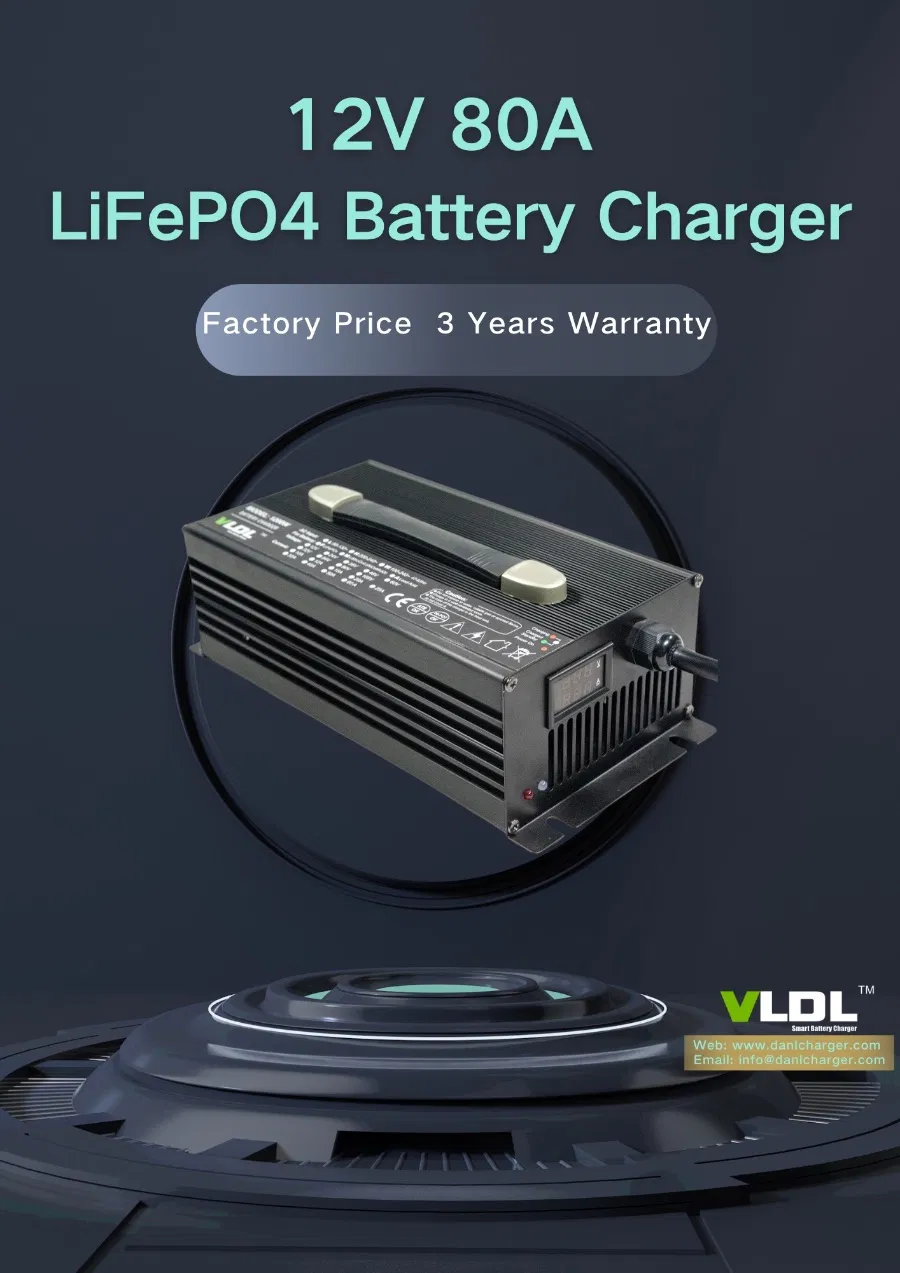 12V 80A LiFePO4 Battery Charger