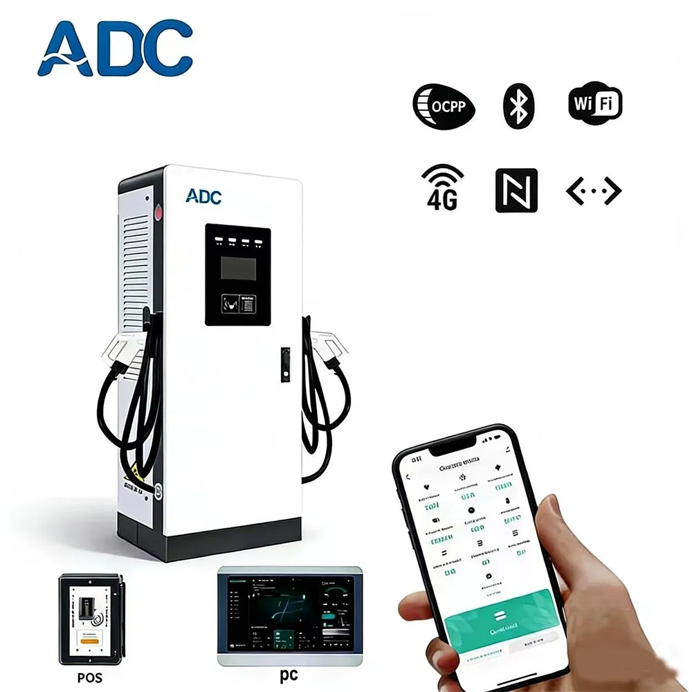 High Power Commerical 400kw/480kw/720kw Solar DC Battery Vehicle to Grid V2g Ocpp1.6j Charge with Three Guns