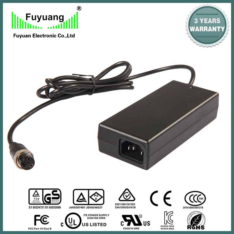 Fuyuan Portable High Power AC DC 42V 9A Lithium Battery Charger with Certificate