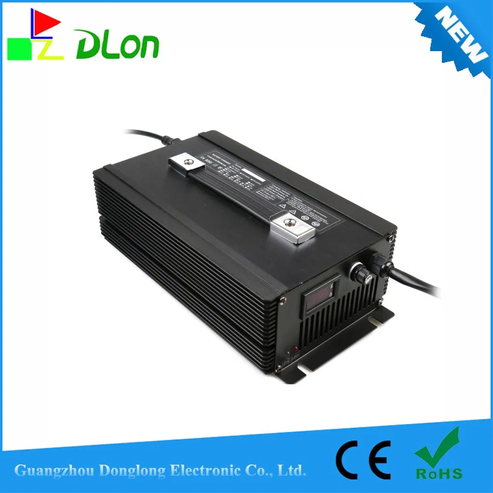 1500W 12V 12.6V 80A Car Portable LCD Li Polymer Charger 12V Battery Charger for Electric Forklift Electric Vehicles