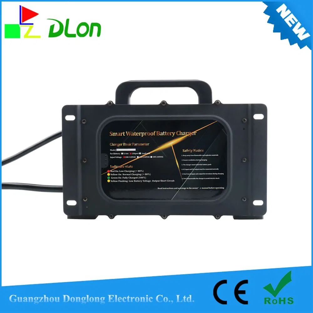 1200W IP67 Waterproof Grade Charger 12V 14.6V 40A Lipo Battery Intelligence Charger for Electric Forklift Electric Vehicles