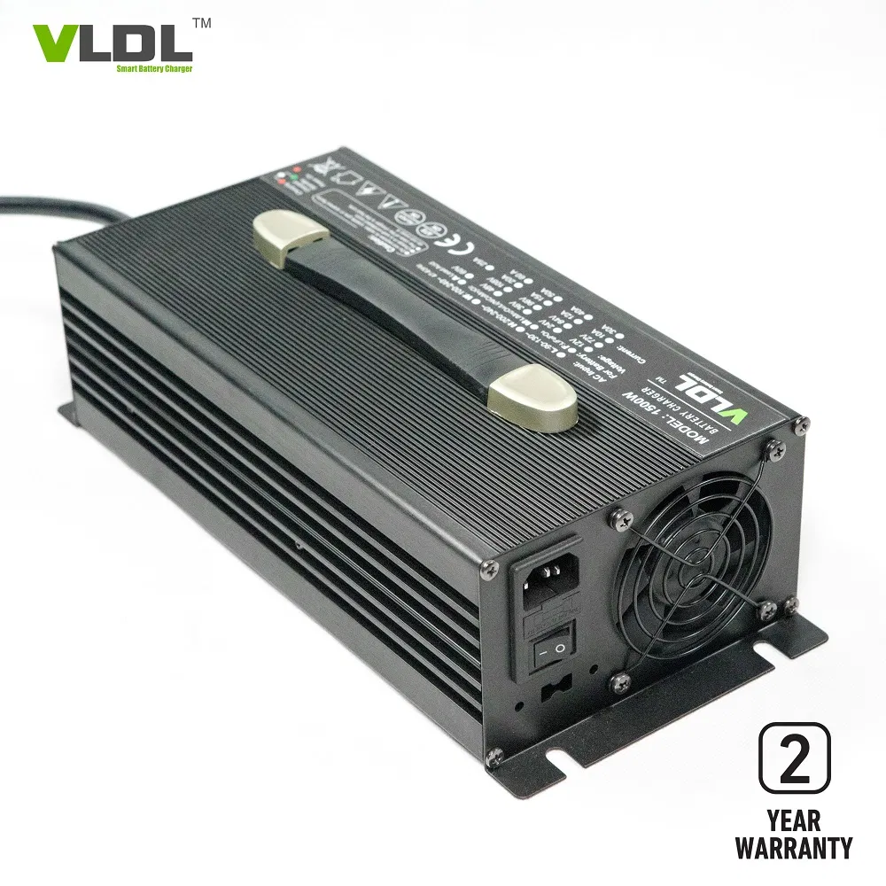 48V 30A Smart Lithium Iron Battery Charger, Max 54.6V Fast Charging