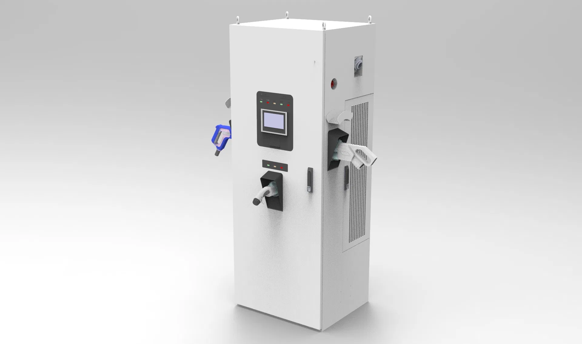 EV Fast Charger Three-Gun DC Charger CCS-Chademo-AC Type 2