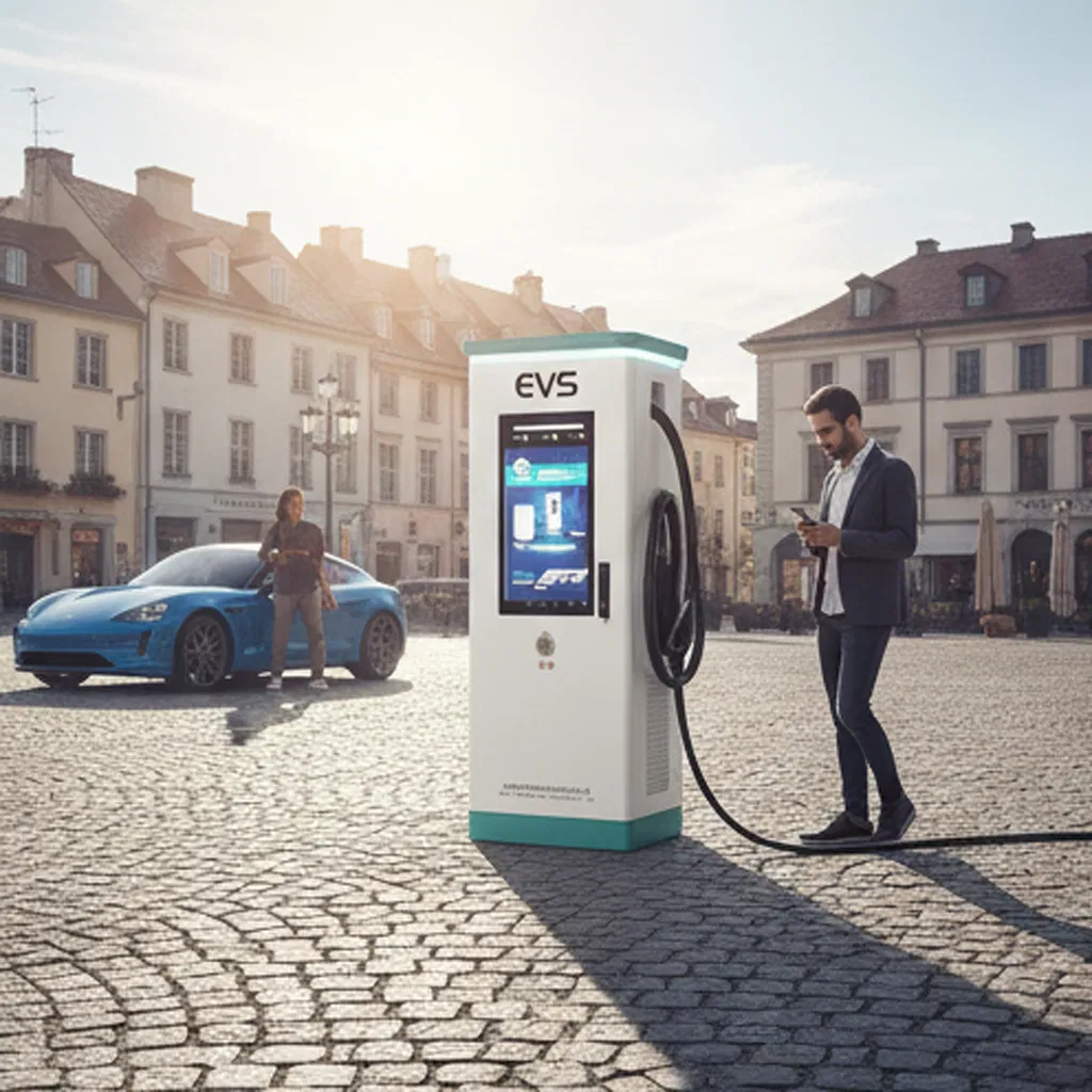 High Power EV 120kw DC EV Charger with 122kwh Battery Storage Electric Car Road Waterproof Dustproof