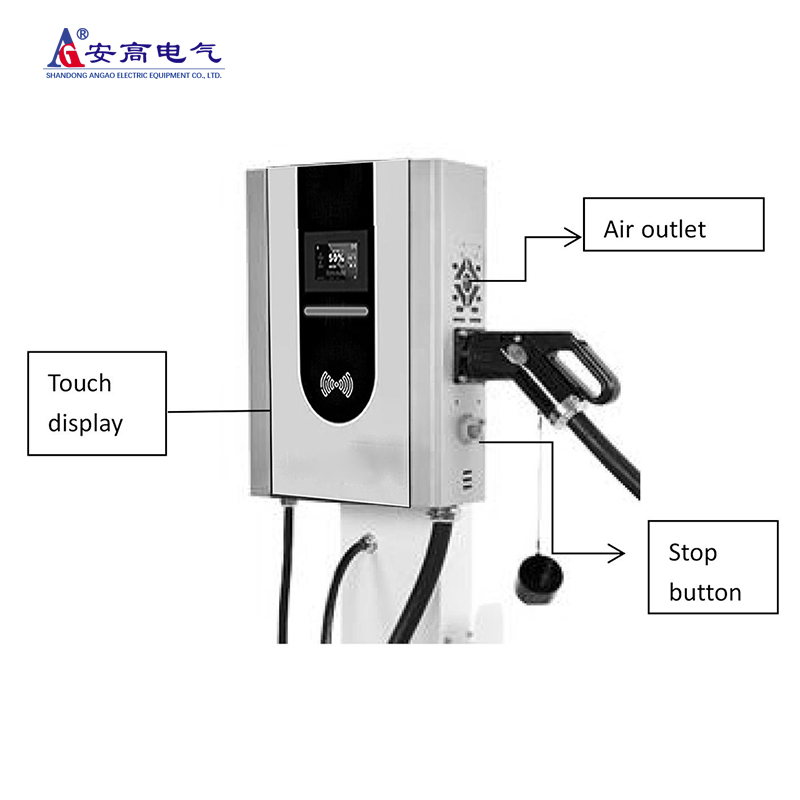 New Energy 7-40kw DC Fast EV Charger Wall-Mounted with Commercial Durable Factory Standards