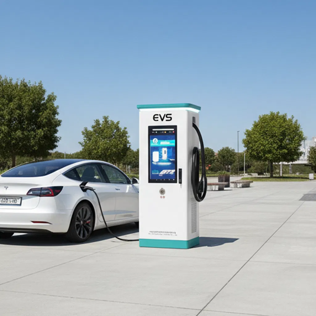 High Power EV 120kw DC EV Charger with 122kwh Battery Storage Electric Car Road Waterproof Dustproof