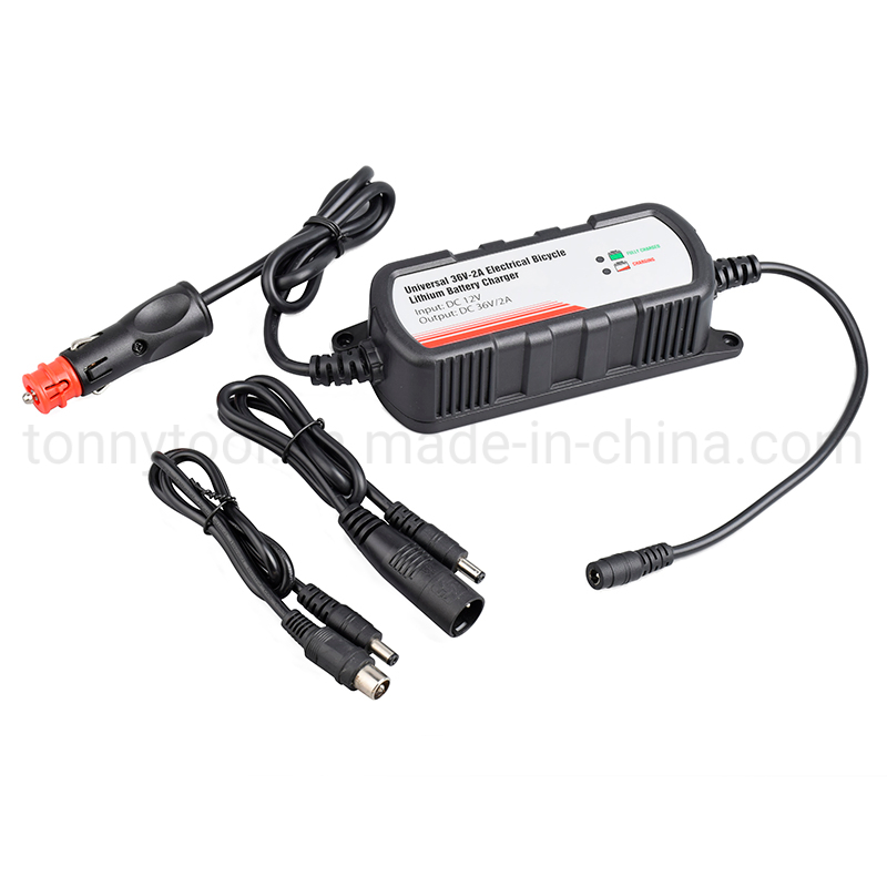 Intelligent 36V Lithium Battery Charger with Overcharge Protection &amp; LED Indicator