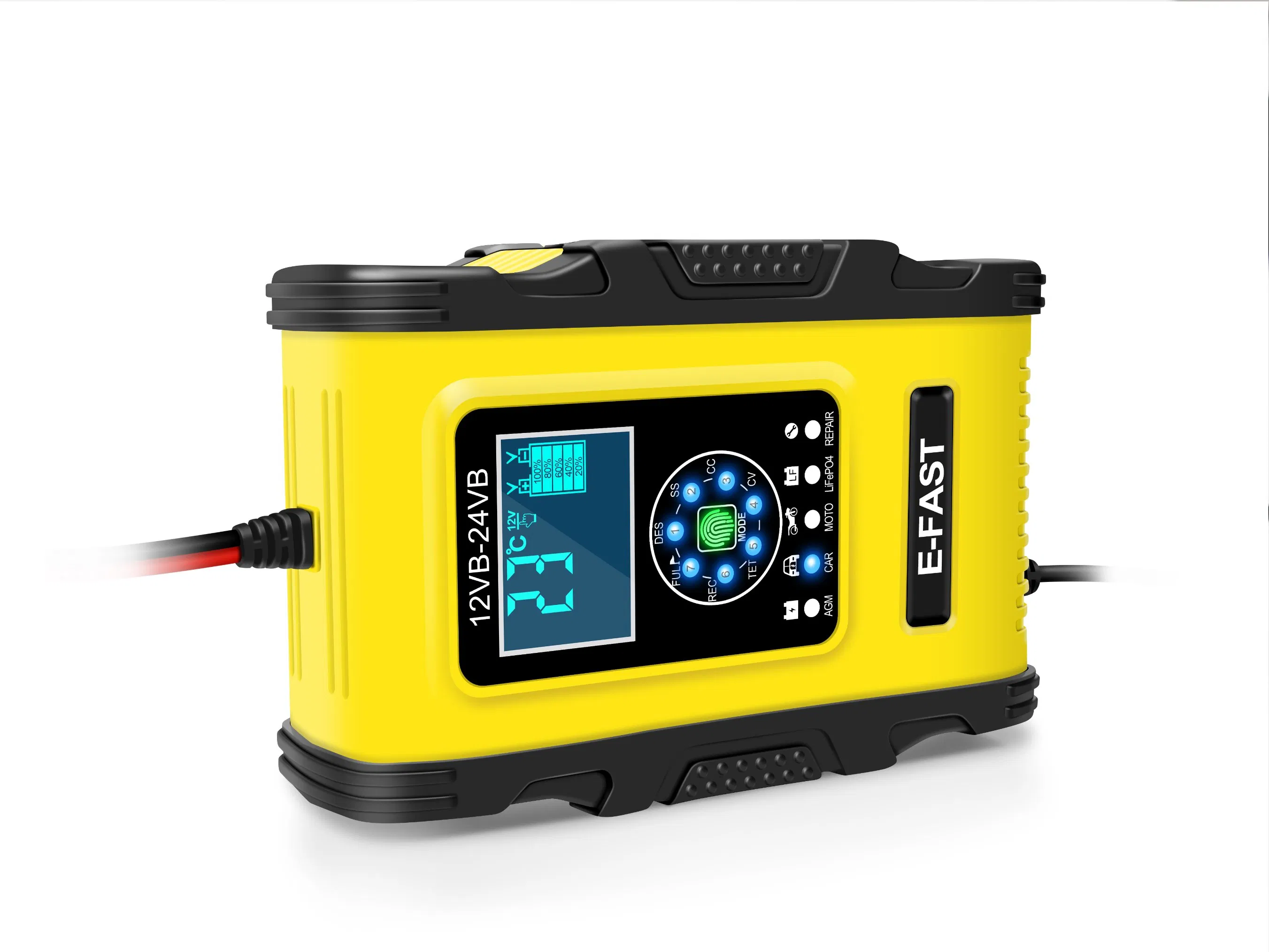 Wholesale Automatic Car Smart 12V 24V 12A 6A Fast Charge Lead-Acid Battery Charger