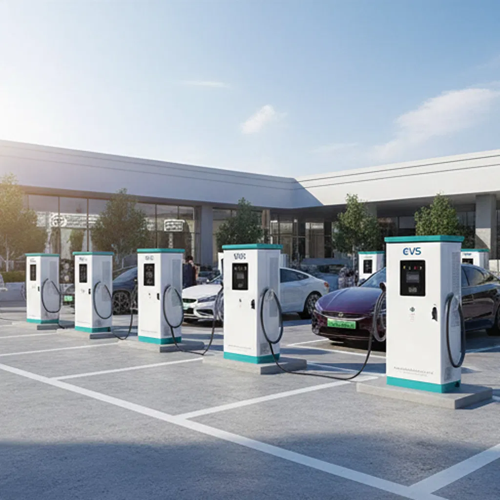 High-Efficiency CCS1 CCS2 Chademo GB/T Connector EV DC Fast Charging Industrial Grade Electric Vehicle Charging Station EV Charger