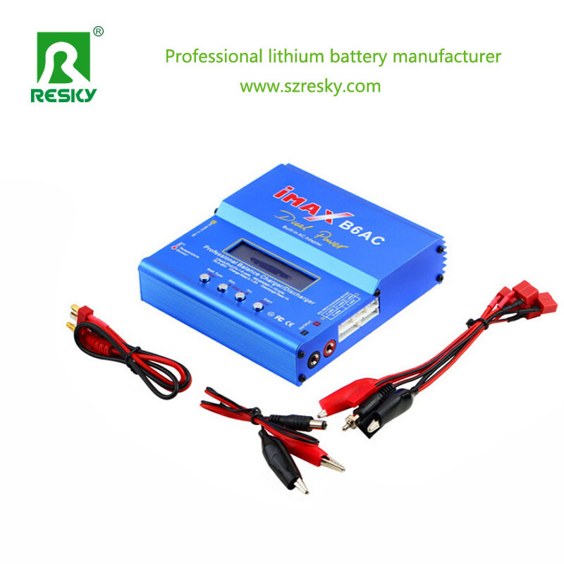 Rechargeable Lithium Battery Imaxb6AC 80W Balance Charger Digital for Lithium Ion Battery Pack