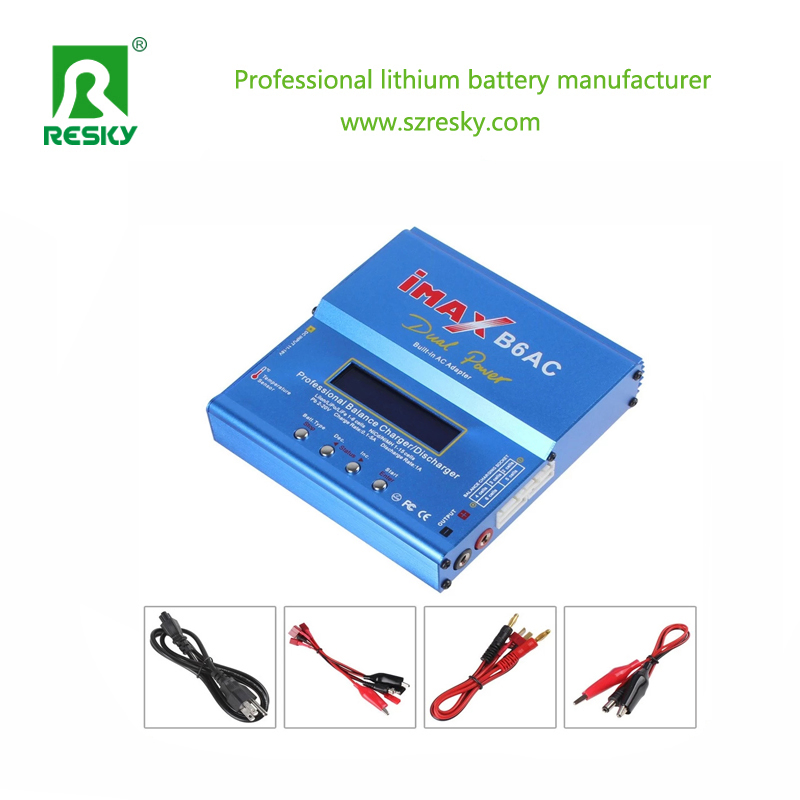 Rechargeable Lithium Battery Imaxb6AC 80W Balance Charger Digital for Lithium Ion Battery Pack