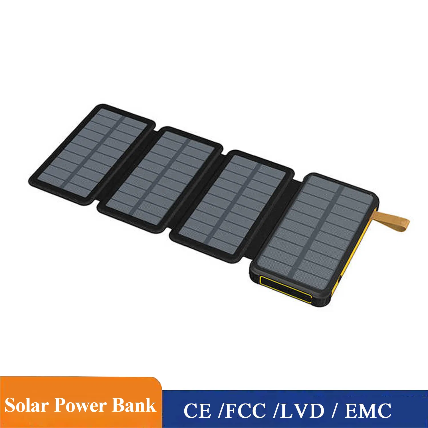 Travel-Friendly Power Bank with Built-in Compass and Solar Panel