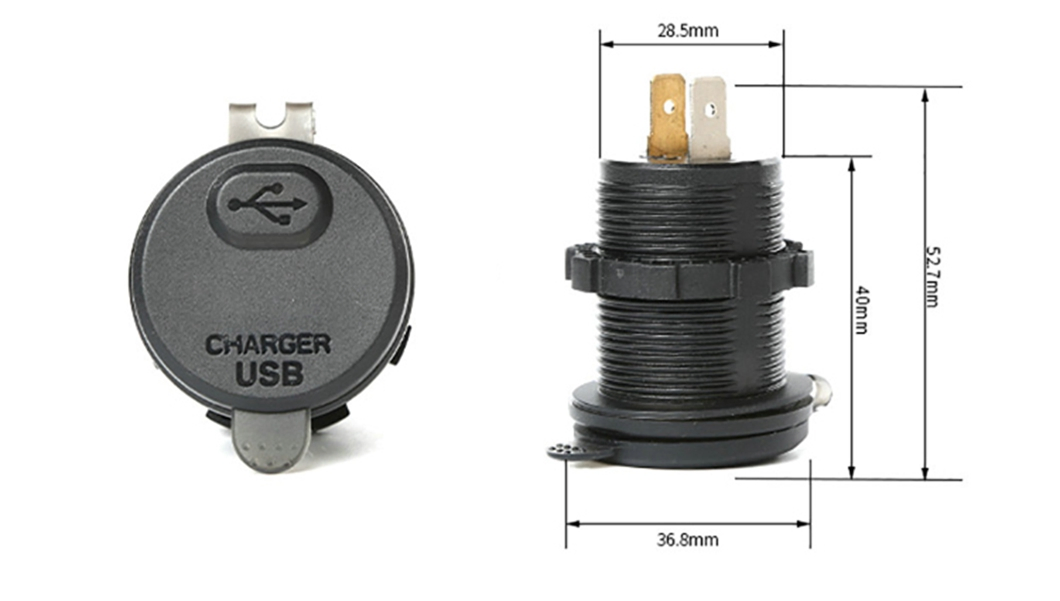 Waterproof Marine USB Charger 12V USB QC3.0 Car Charger Socket