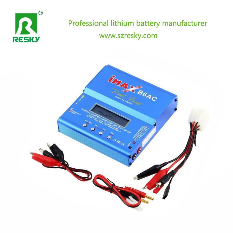 Rechargeable Lithium Battery Imaxb6AC 80W Balance Charger Digital for Lithium Ion Battery Pack