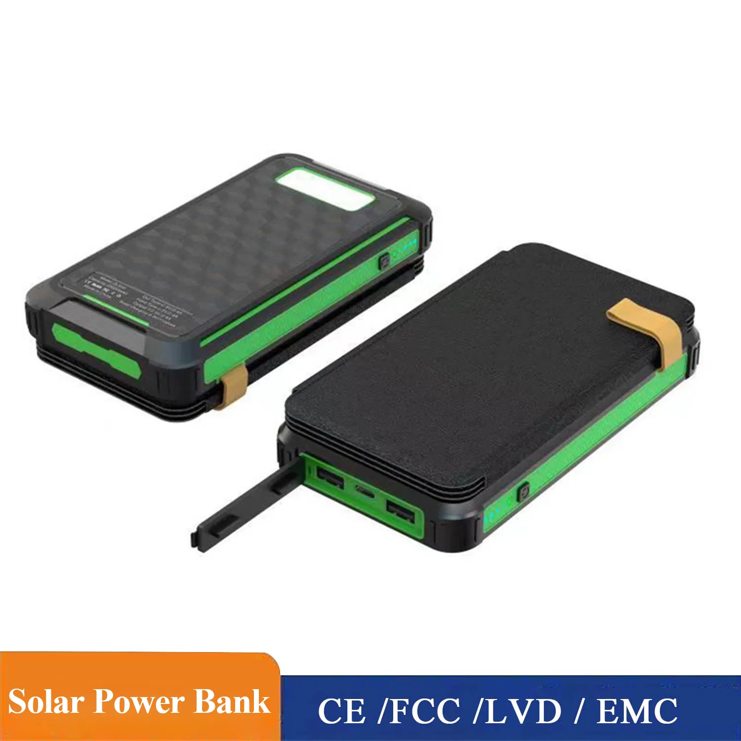 Compact 25000mAh Outdoor Power Bank with Built-in Compass
