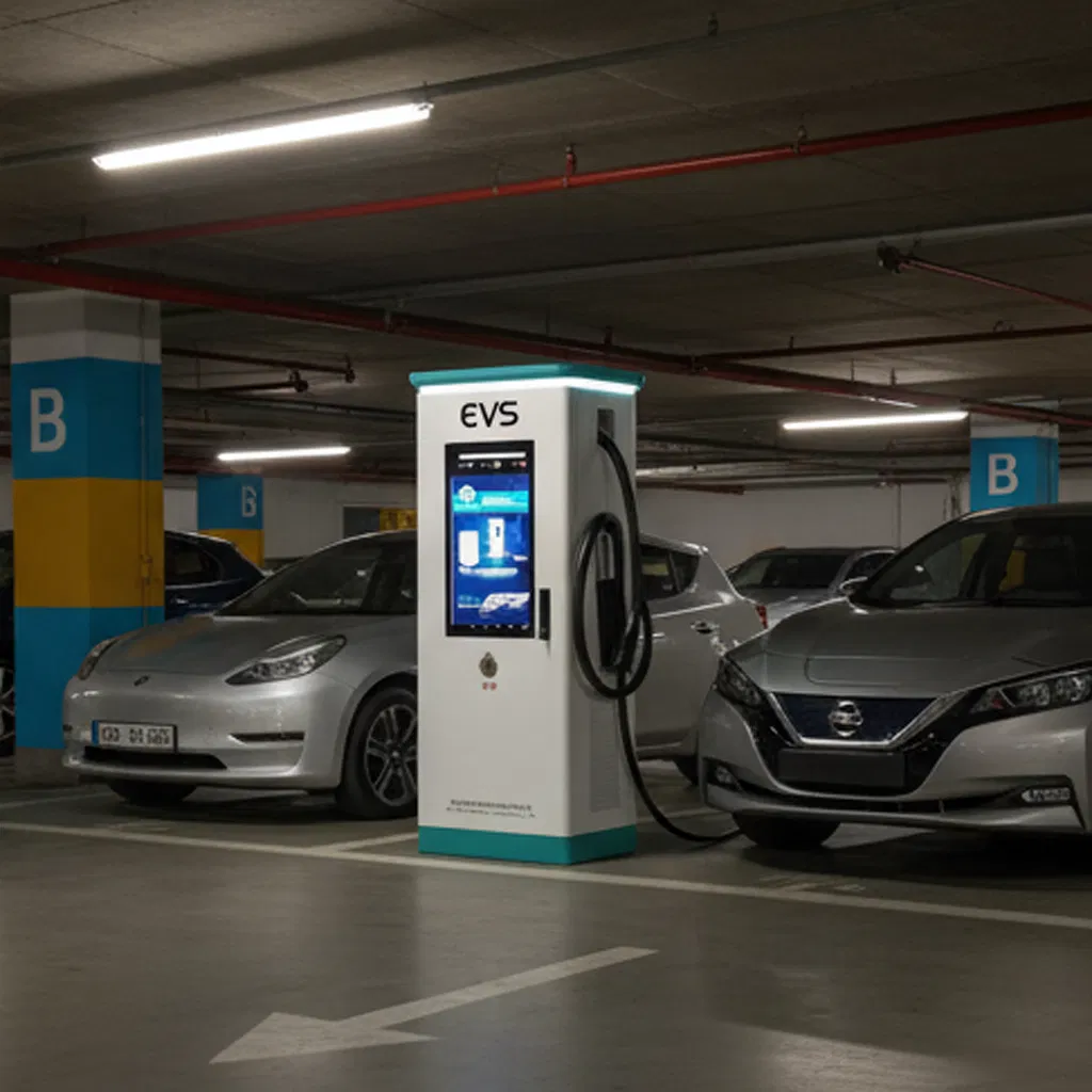 High Power EV 120kw DC EV Charger with 122kwh Battery Storage Electric Car Road Waterproof Dustproof