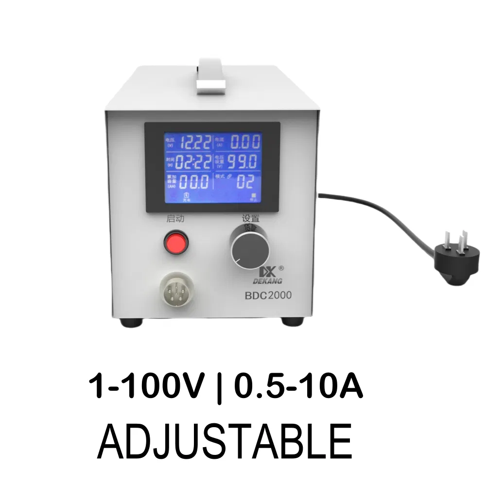 Electric Car Wide Voltage and Current Output 100V 20A Lithium-Ion and Lead-Acid Battery Universal High Power Portable Intelligent Charger