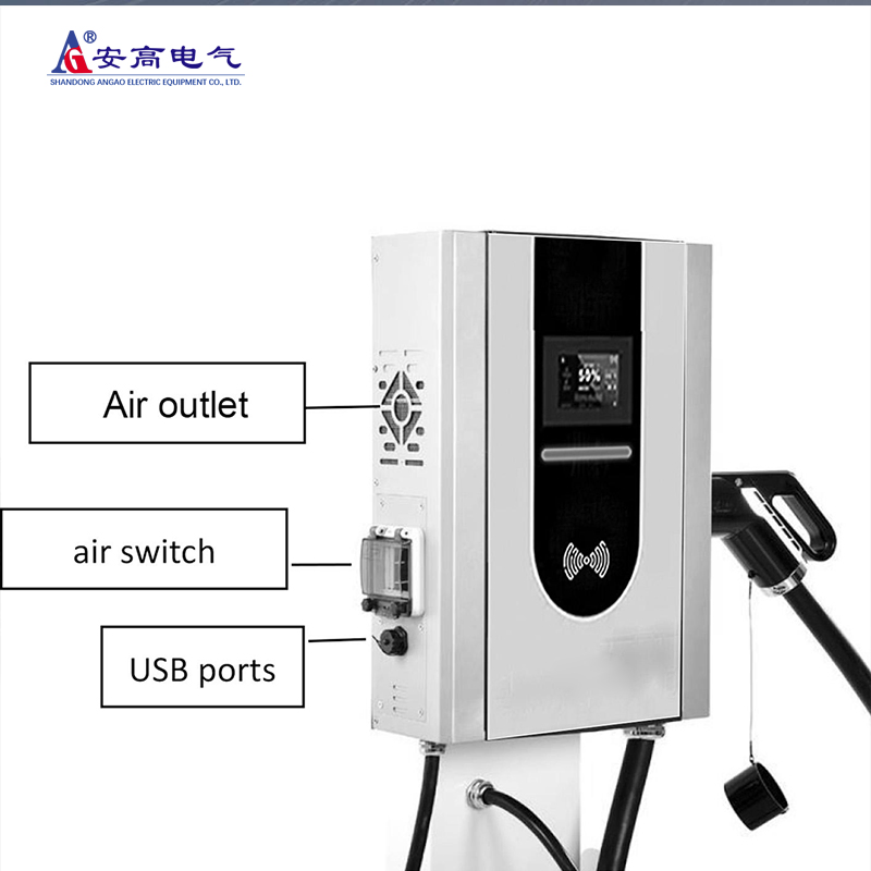 New Energy 7-40kw DC Fast EV Charger Wall-Mounted with Commercial Durable Factory Standards