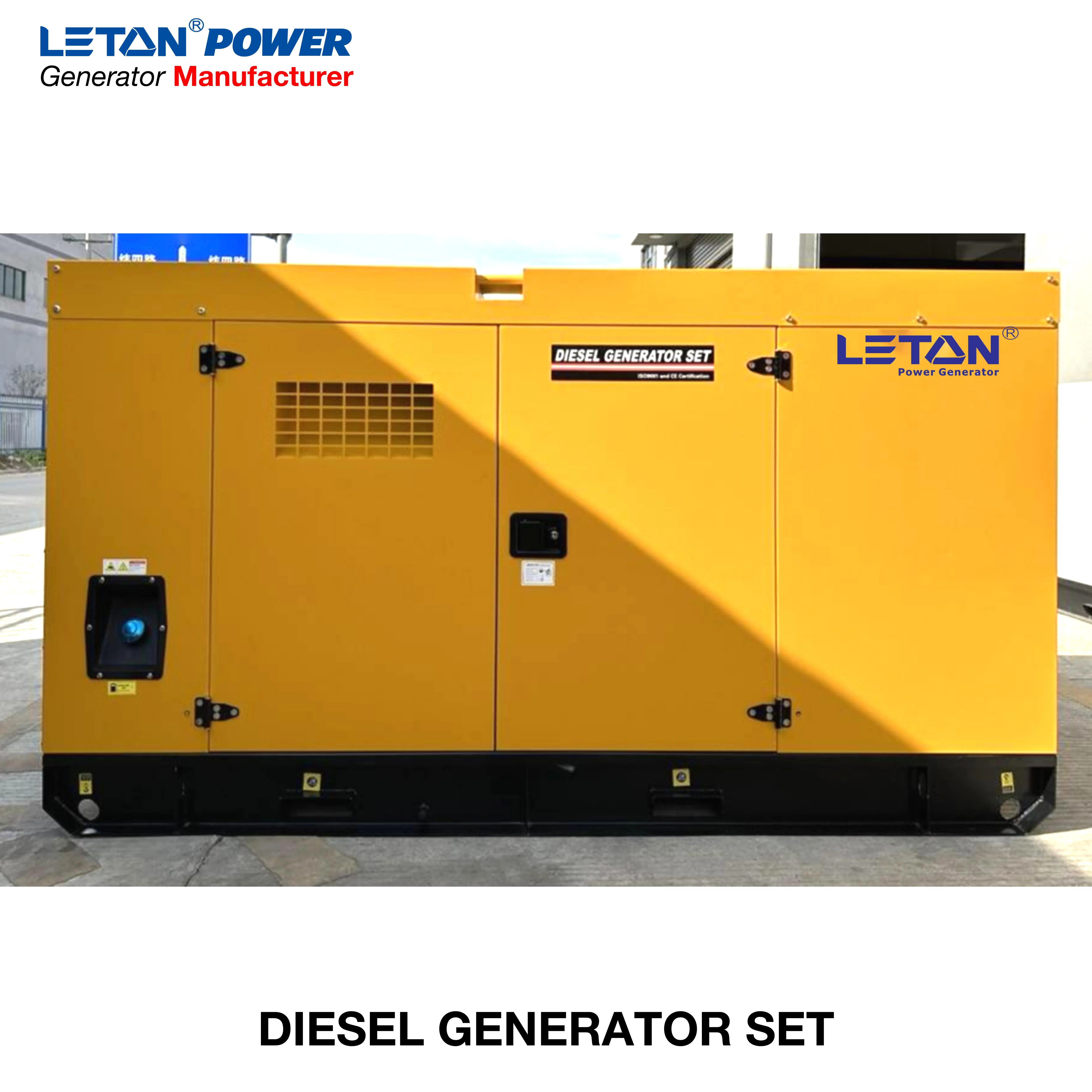 Leton Power Silent Heavy Duty 20kVA 30kVA 50kVA 100kVA Cummins Weichai Diesel Generator for Reliable Energy Solutions