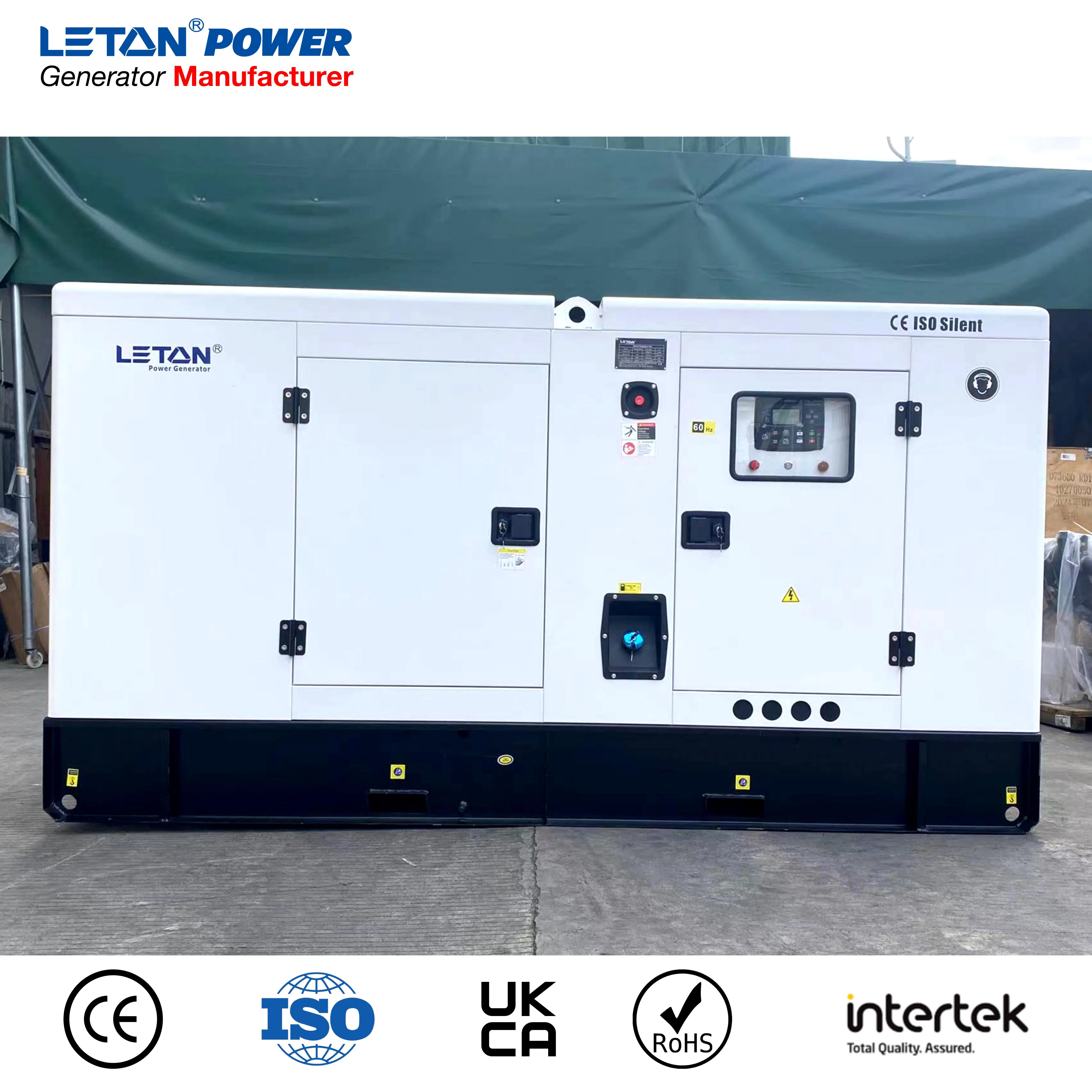 Leton Power Silent Heavy Duty 20kVA 30kVA 50kVA 100kVA Cummins Weichai Diesel Generator for Reliable Energy Solutions