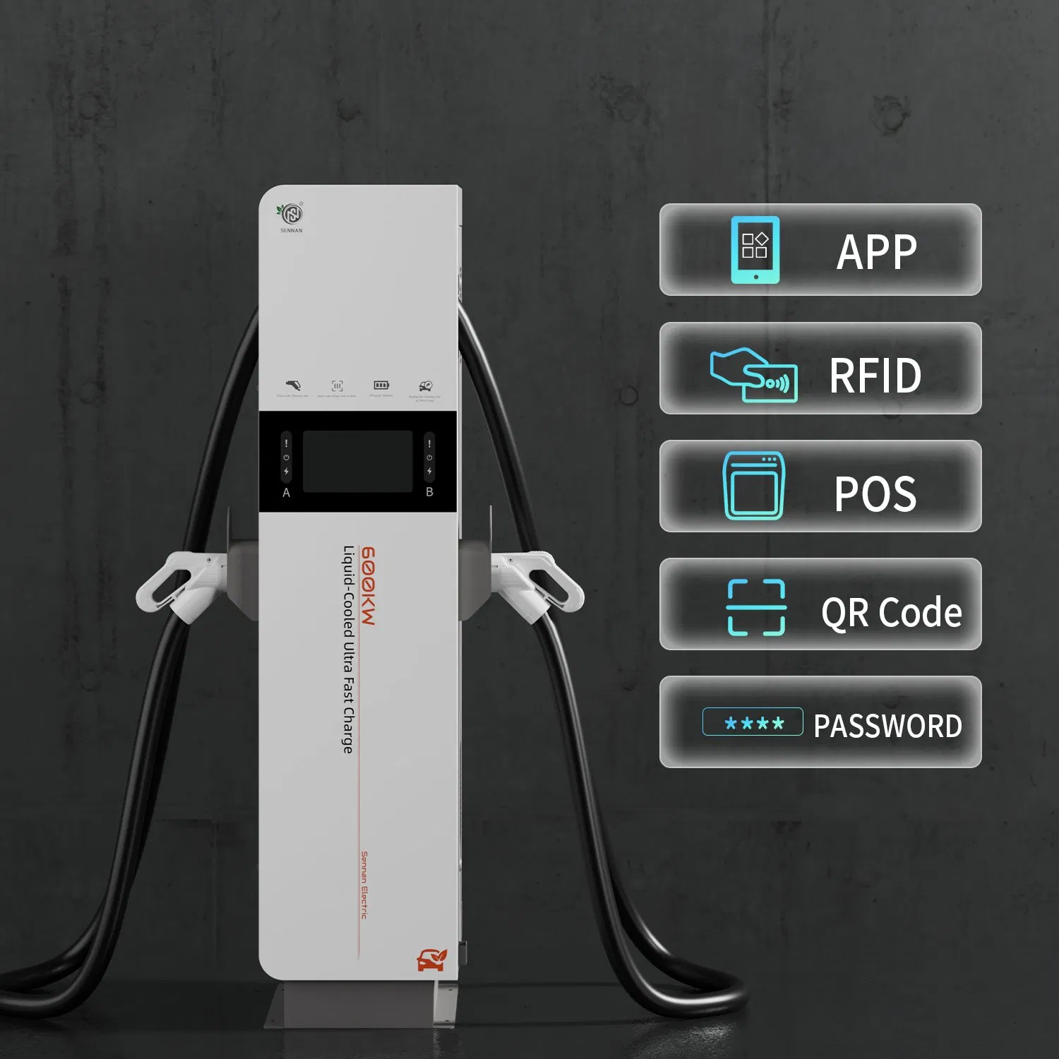 250kw/600kw Single/Dual Gun Nacs High Power CCS GB/T DC EV Charging Station Air/Liquid Cooled Split-Type Terminal Power Supply Storage New Electric Car Charger