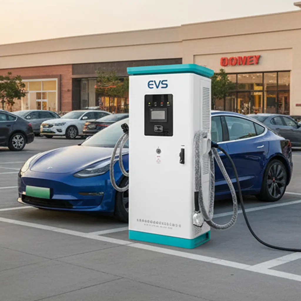 High-Efficiency CCS1 CCS2 Chademo GB/T Connector EV DC Fast Charging Industrial Grade Electric Vehicle Charging Station EV Charger