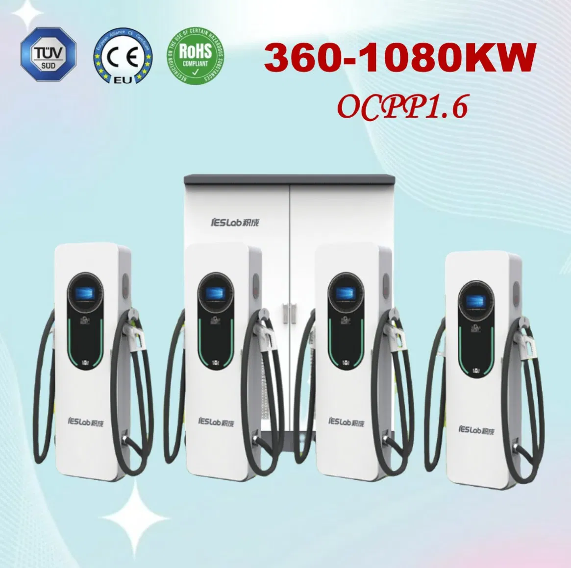Customizable High Power Split Type 360kw 720kw 1080kw CCS2 Gbt CE Electric Vehicle Car Battery Fast DC EV Charger Charging Station