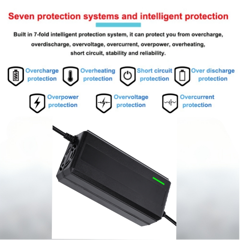 54.6V 2A Lithium Batterycharger Electric Bicycle Charger EU/USA Plug Charger High Quality (For 13S 48V Lithium Ion Battery Pack)