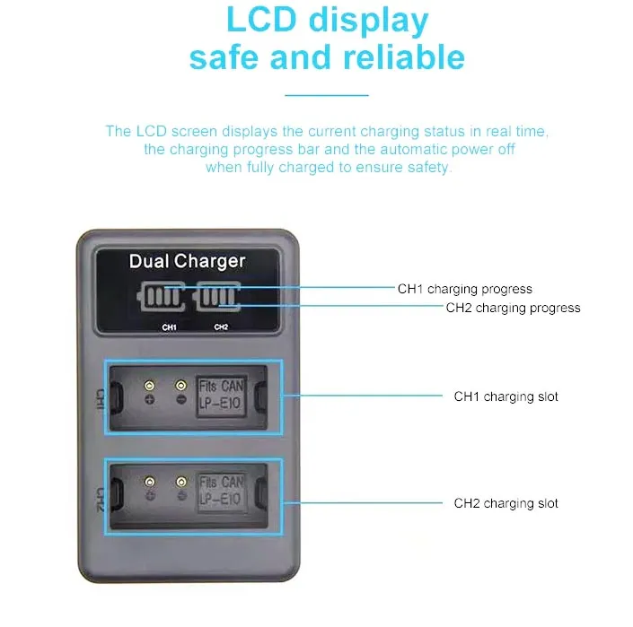 Camera Lithium Battery Charger View 2