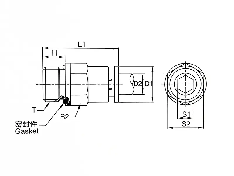 SL-flow control push in throttle structure diagram