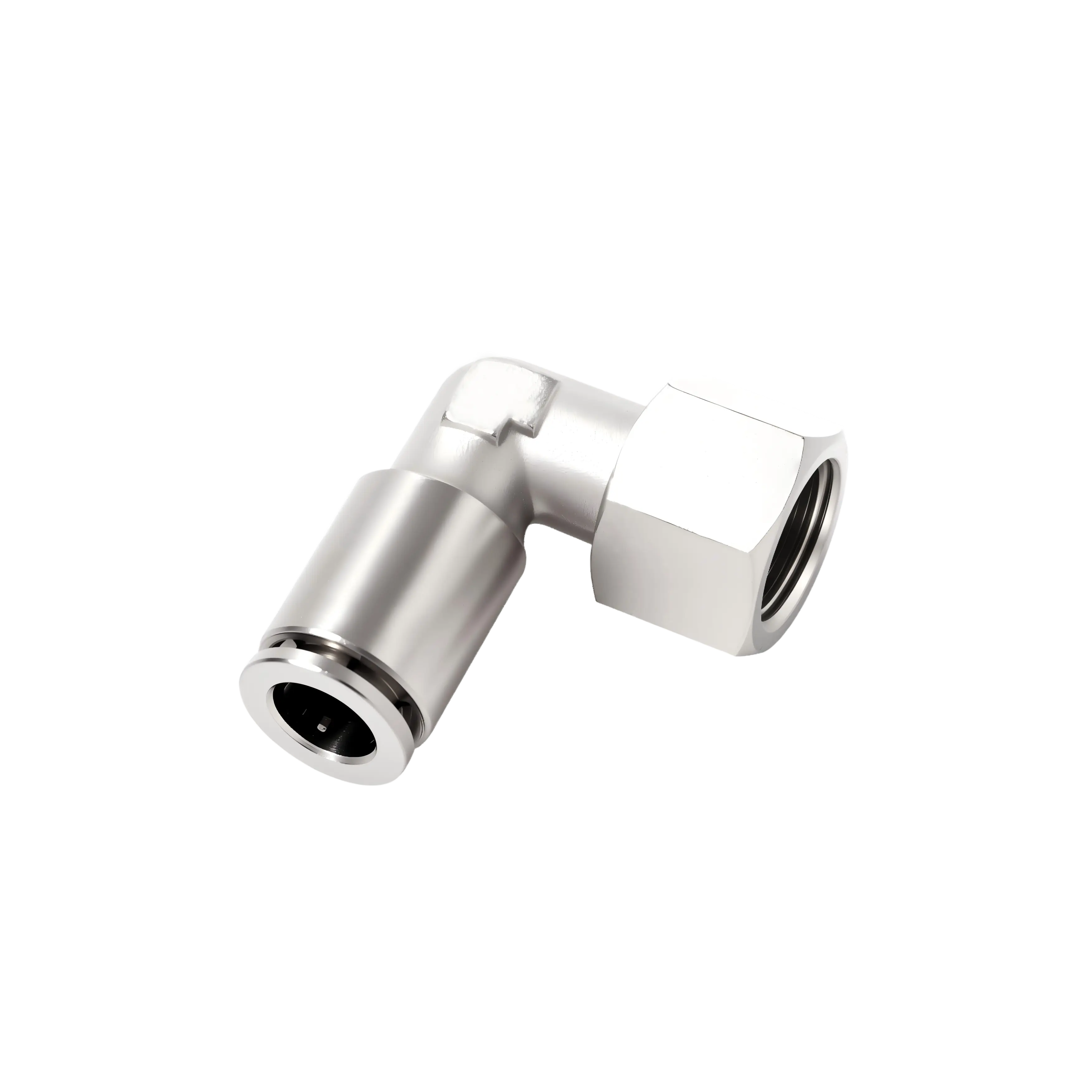 ODM PLF-Elbow female push in fittings(360° rotatable thread) Factory, Company