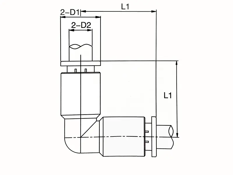 PV-elbow push in fittings