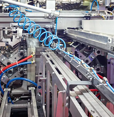 NHPC pneumatic fittings applied in automotive manufacturing industry