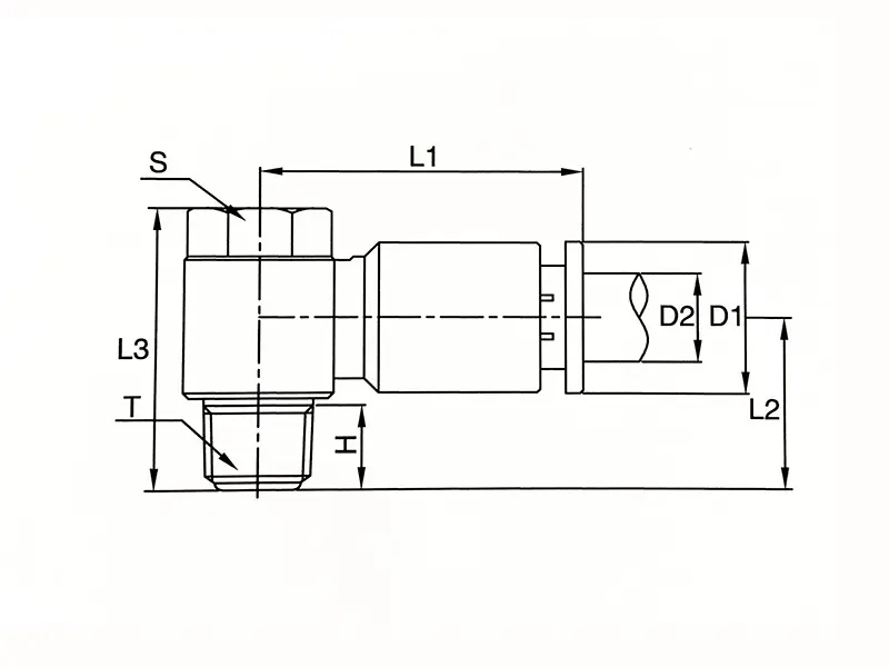PH-universal elbow push in fittings C1