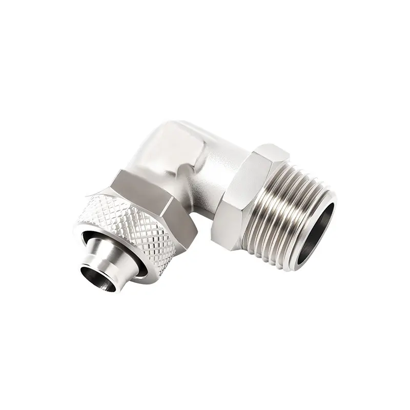 ODM PL-Elbow male push on fittings(360° rotatable thread) Suppliers, Manufacturers