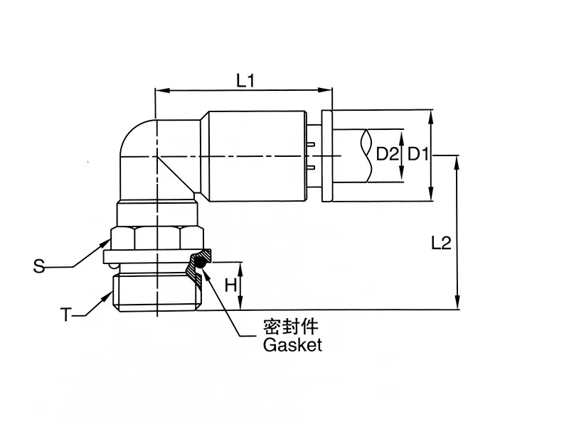 PLG-Elbow G/BSPP thread push on fittings C1
