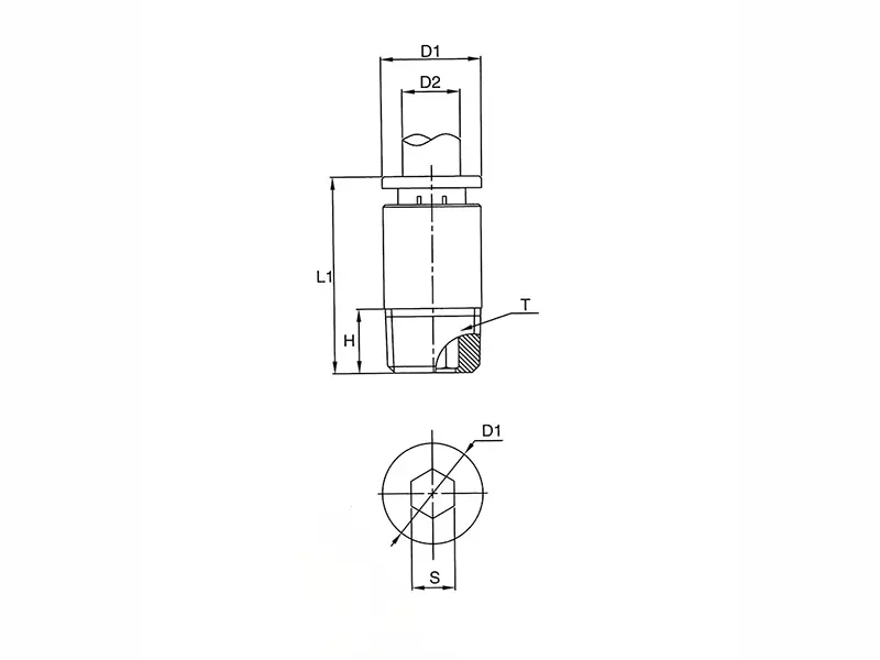 POC straight male push in fitting C1