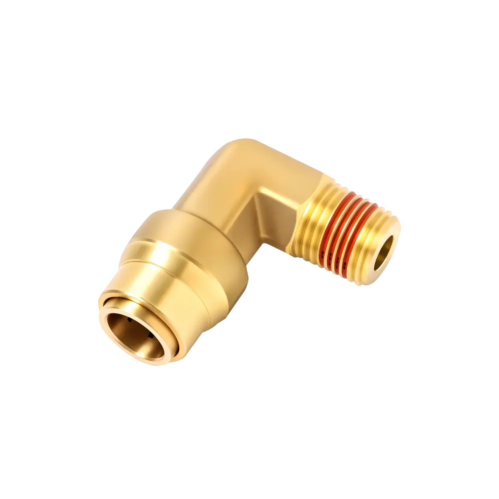 DOT 90° Male Non-Swivel Elbow Push-Lock Air Brake Fitting