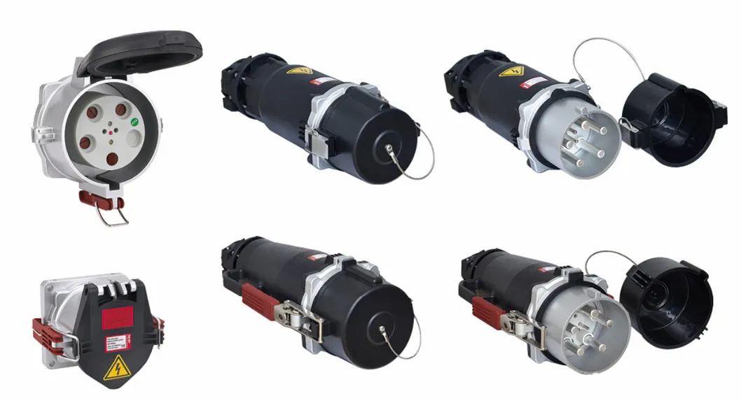 IP67 5pins 250A Plugue Industrial, Tomada e Conector